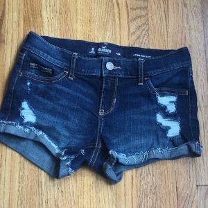 Hollister denim low rise short shorts size 0 w24